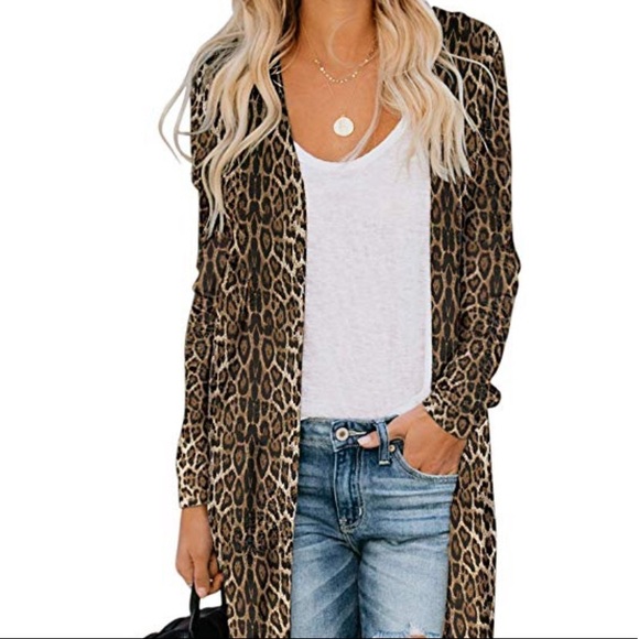🌟LAST ONE🌟Crazy Cozy Leopard Cardi Duster - Picture 5 of 6